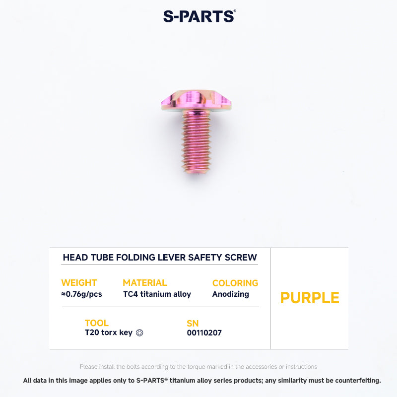 Frame Screw Kit For DAHON P10