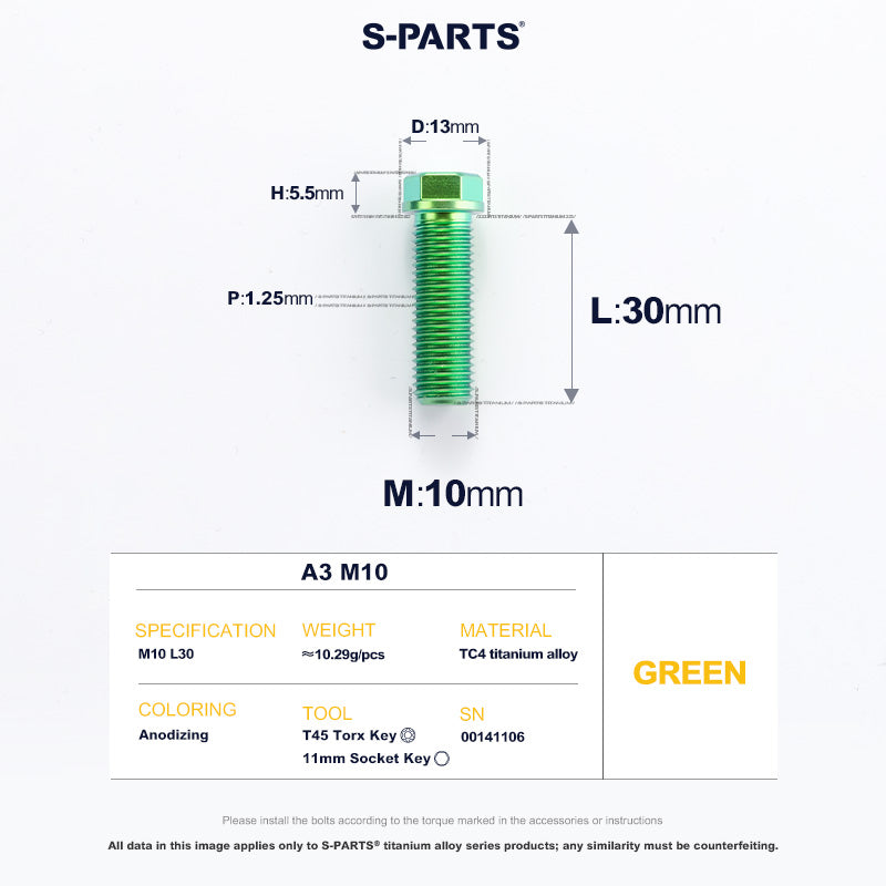A3 M10 D13 P1.25