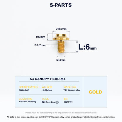 A3 Canopy Head M4 D8.5