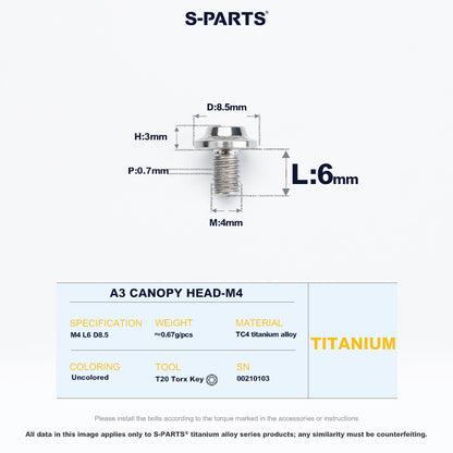 A3 Canopy Head M4 D8.5