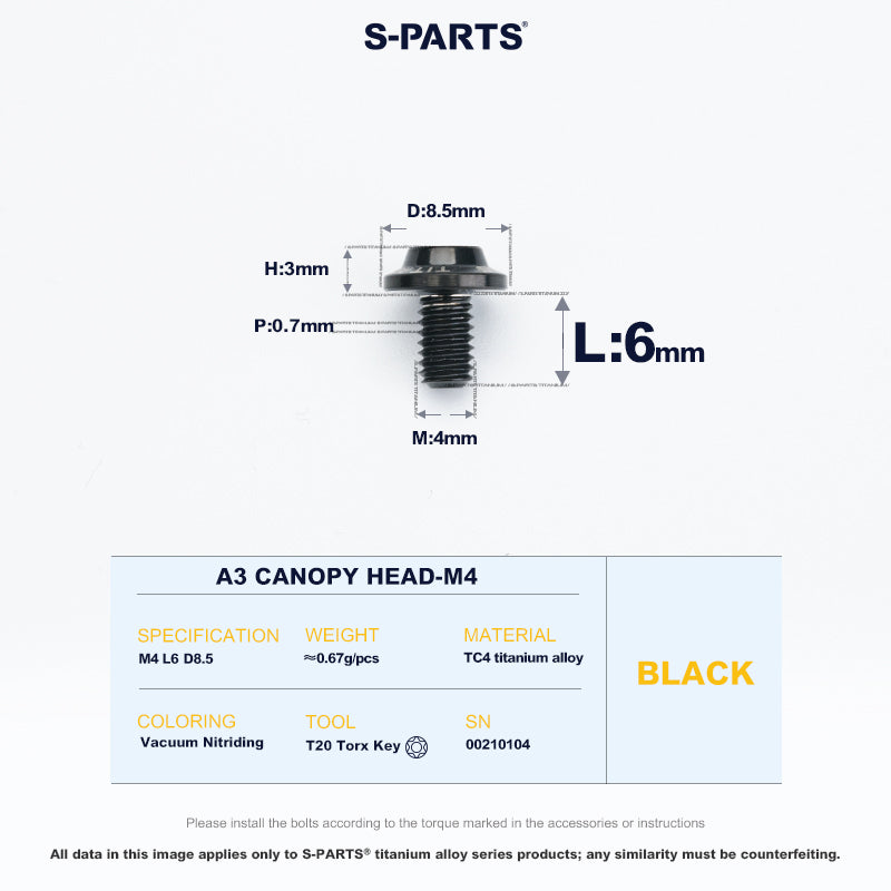 A3 Canopy Head M4 D8.5