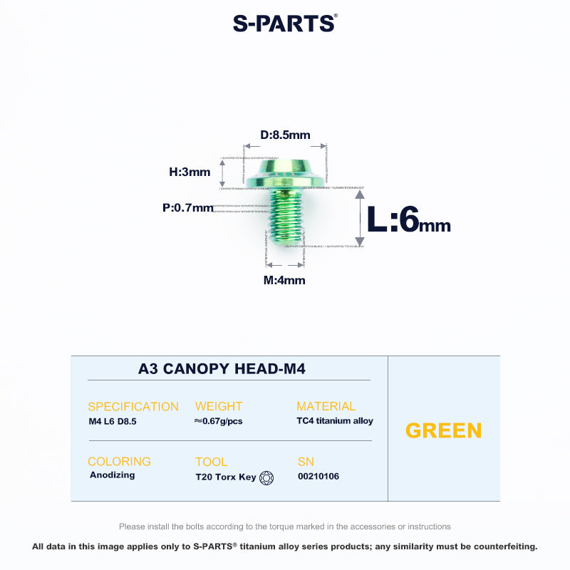 A3 Canopy Head M4 D8.5