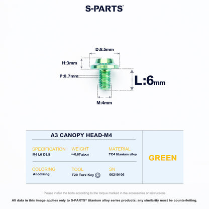 A3 Canopy Head M4 D8.5