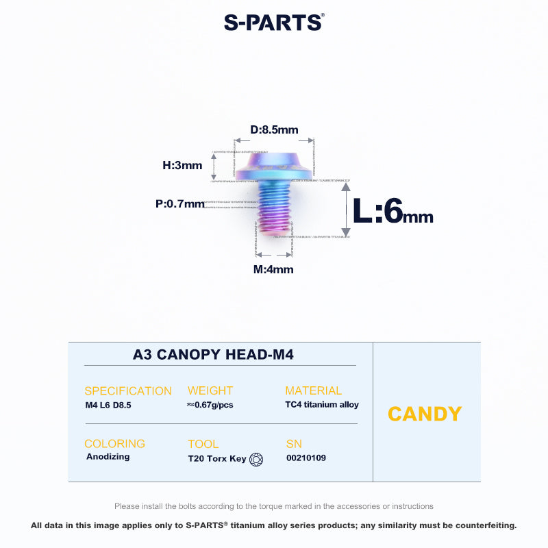 A3 Canopy Head M4 D8.5