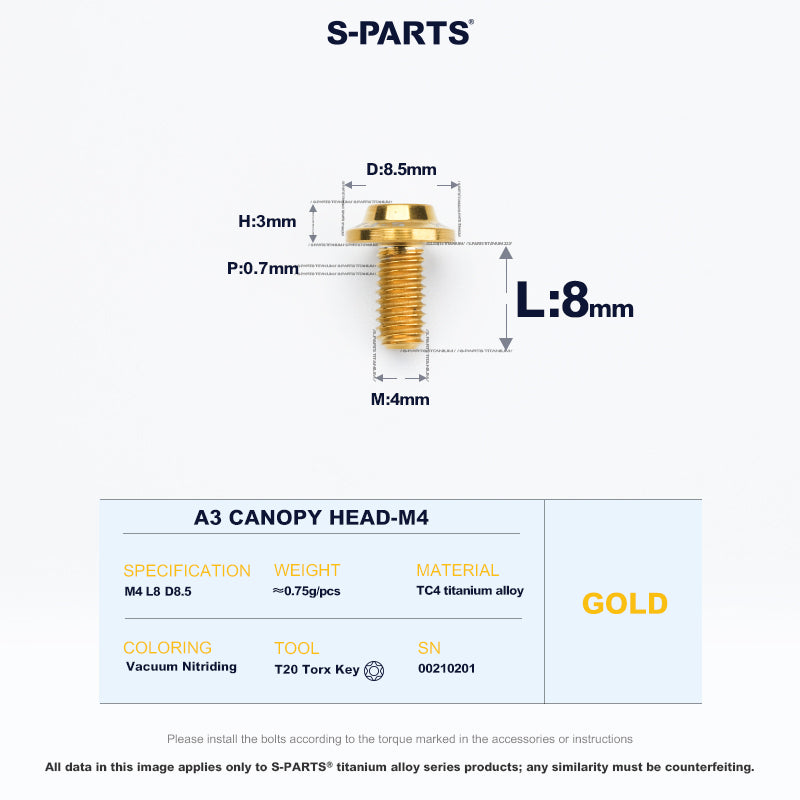 A3 Canopy Head M4 D8.5
