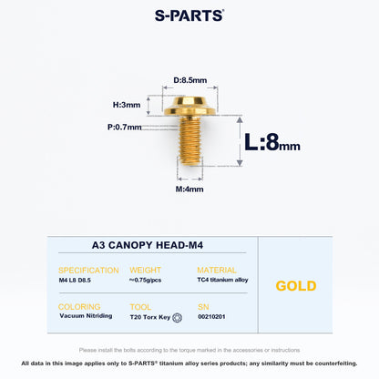 A3 Canopy Head M4 D8.5