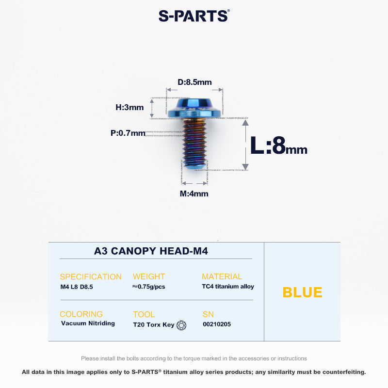 A3 Canopy Head M4 D8.5
