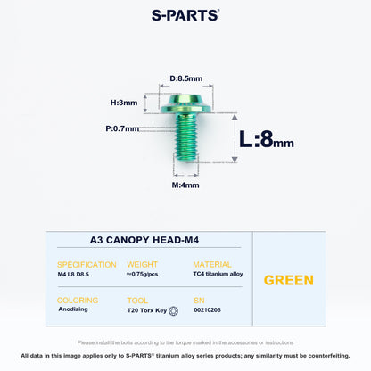 A3 Canopy Head M4 D8.5