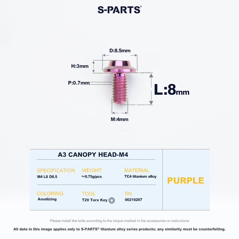 A3 Canopy Head M4 D8.5