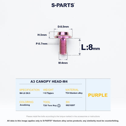 A3 Canopy Head M4 D8.5
