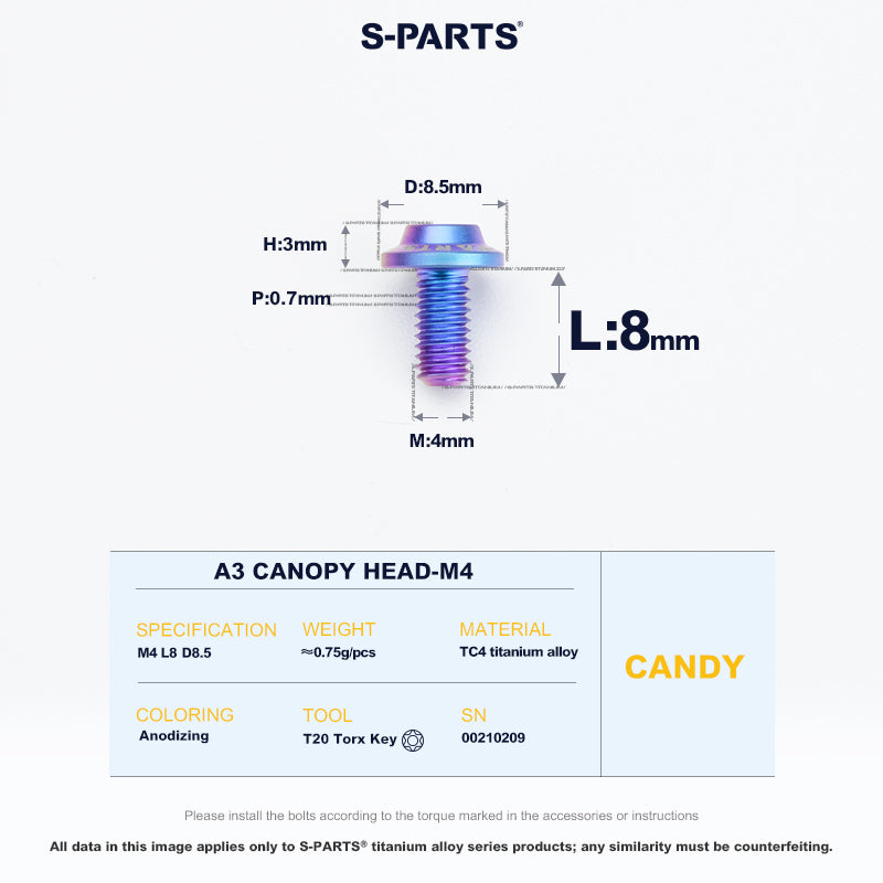A3 Canopy Head M4 D8.5