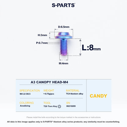 A3 Canopy Head M4 D8.5