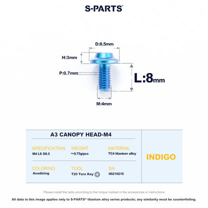 A3 Canopy Head M4 D8.5
