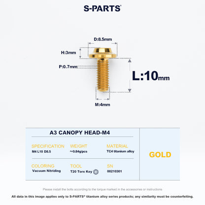 A3 Canopy Head M4 D8.5