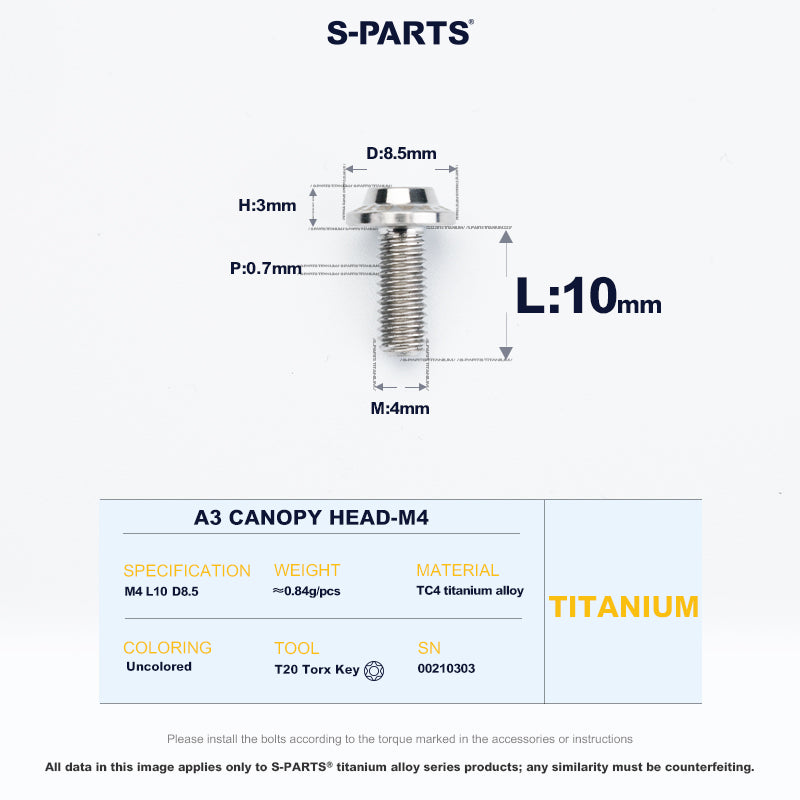 A3 Canopy Head M4 D8.5