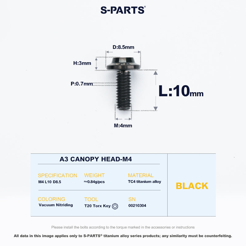 A3 Canopy Head M4 D8.5