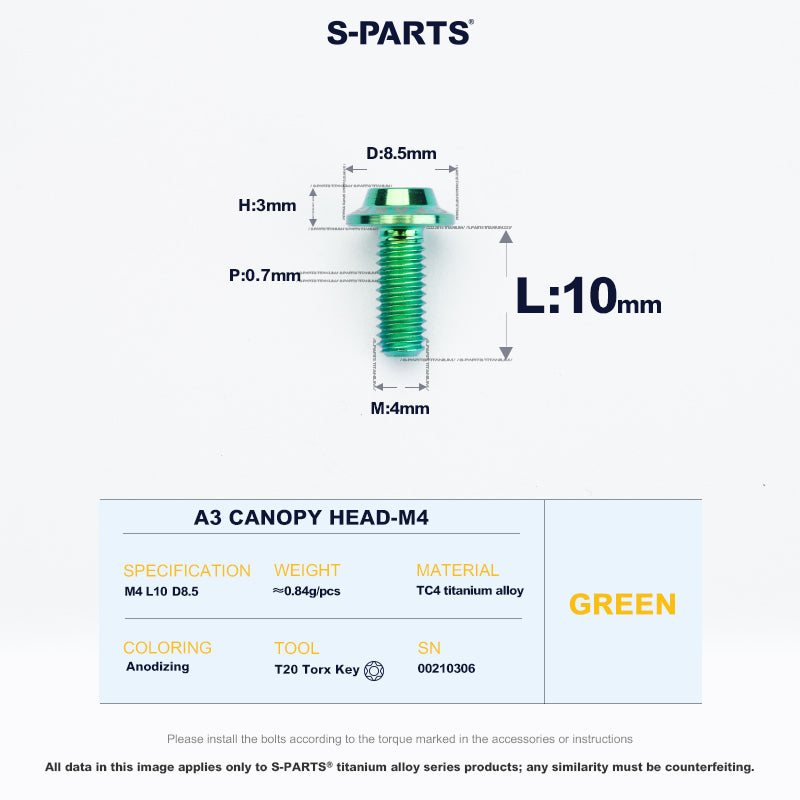 A3 Canopy Head M4 D8.5