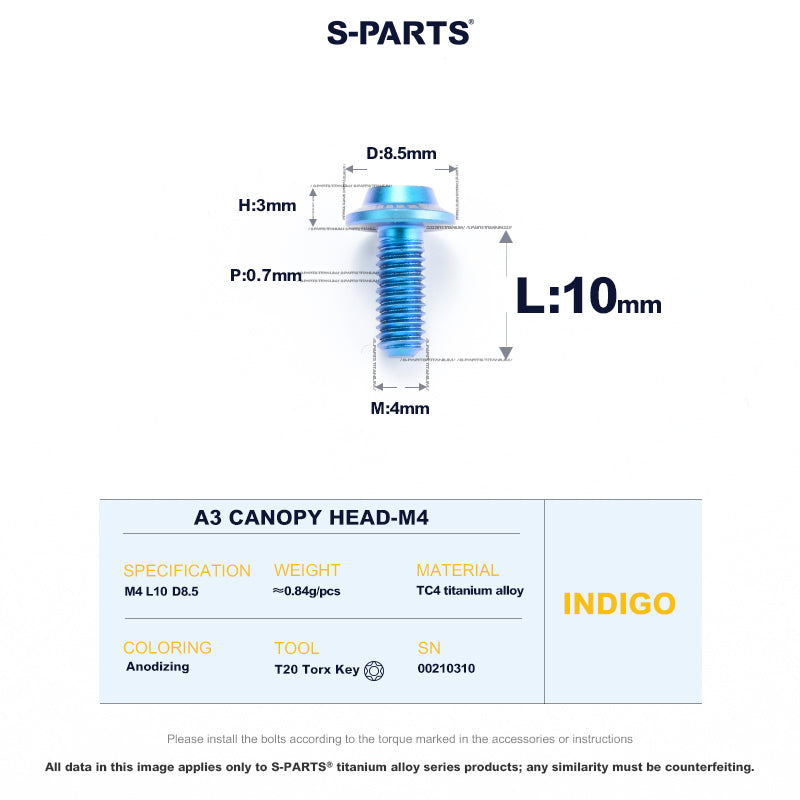 A3 Canopy Head M4 D8.5