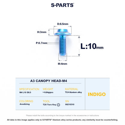 A3 Canopy Head M4 D8.5