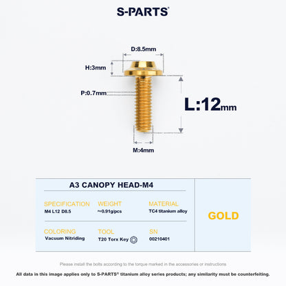 A3 Canopy Head M4 D8.5
