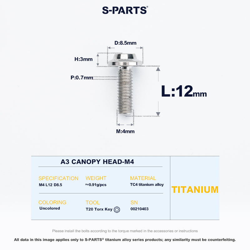 A3 Canopy Head M4 D8.5