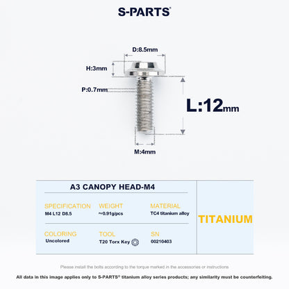 A3 Canopy Head M4 D8.5