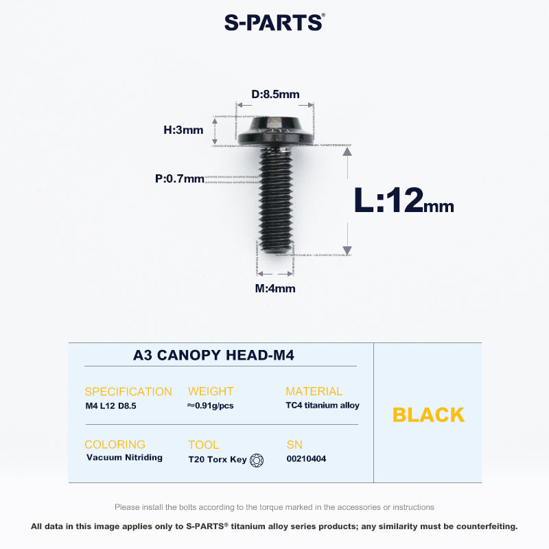 A3 Canopy Head M4 D8.5
