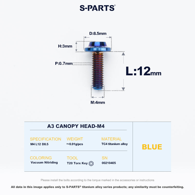 A3 Canopy Head M4 D8.5