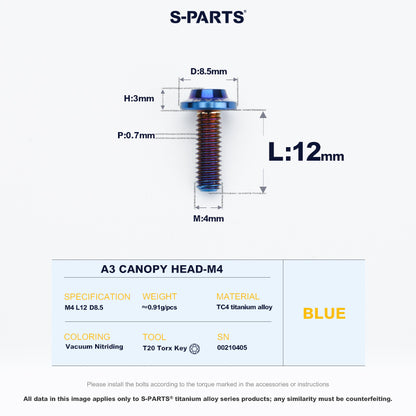 A3 Canopy Head M4 D8.5