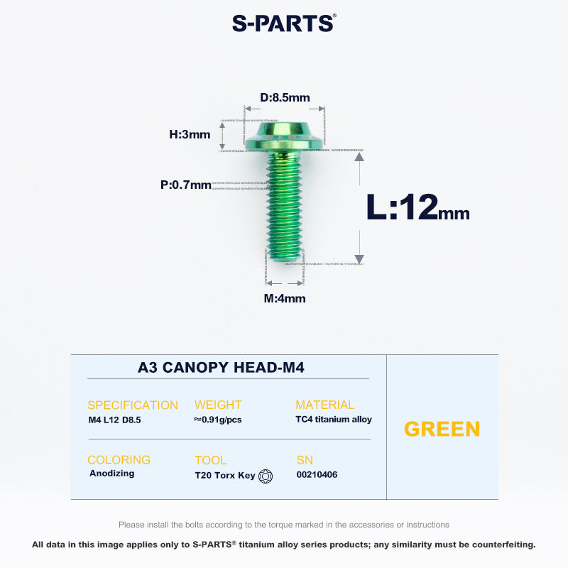 A3 Canopy Head M4 D8.5