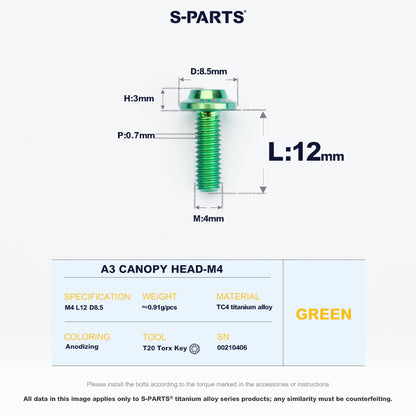 A3 Canopy Head M4 D8.5