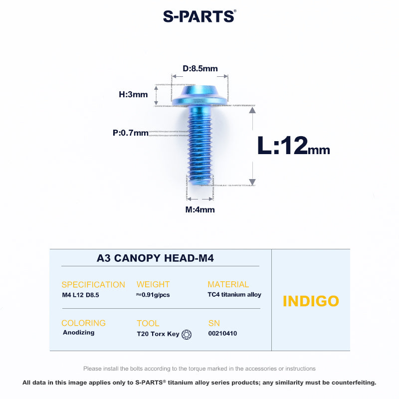 A3 Canopy Head M4 D8.5