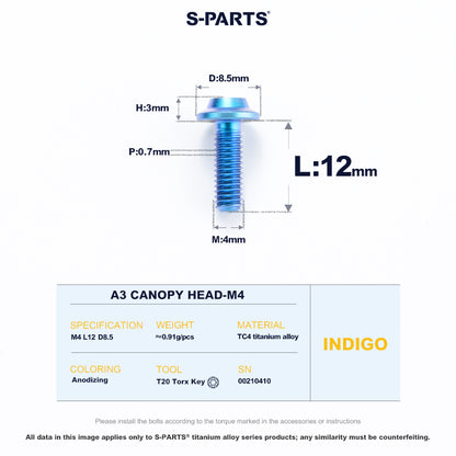 A3 Canopy Head M4 D8.5