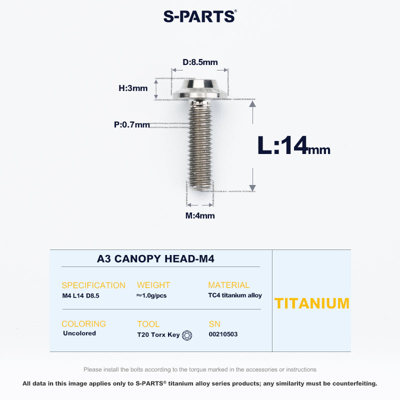 A3 Canopy Head M4 D8.5