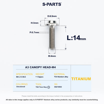 A3 Canopy Head M4 D8.5
