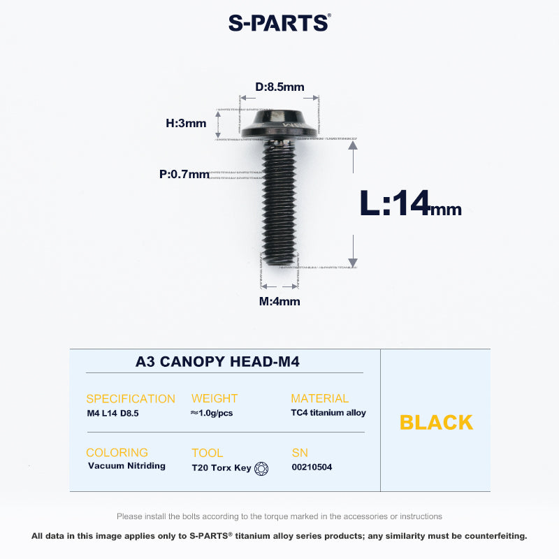 A3 Canopy Head M4 D8.5