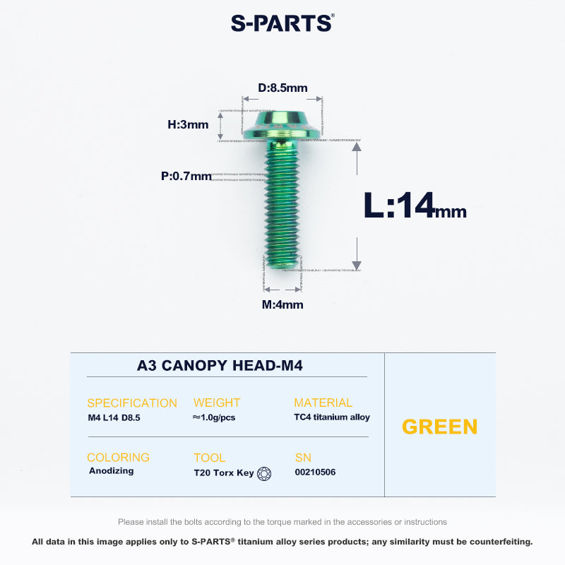 A3 Canopy Head M4 D8.5