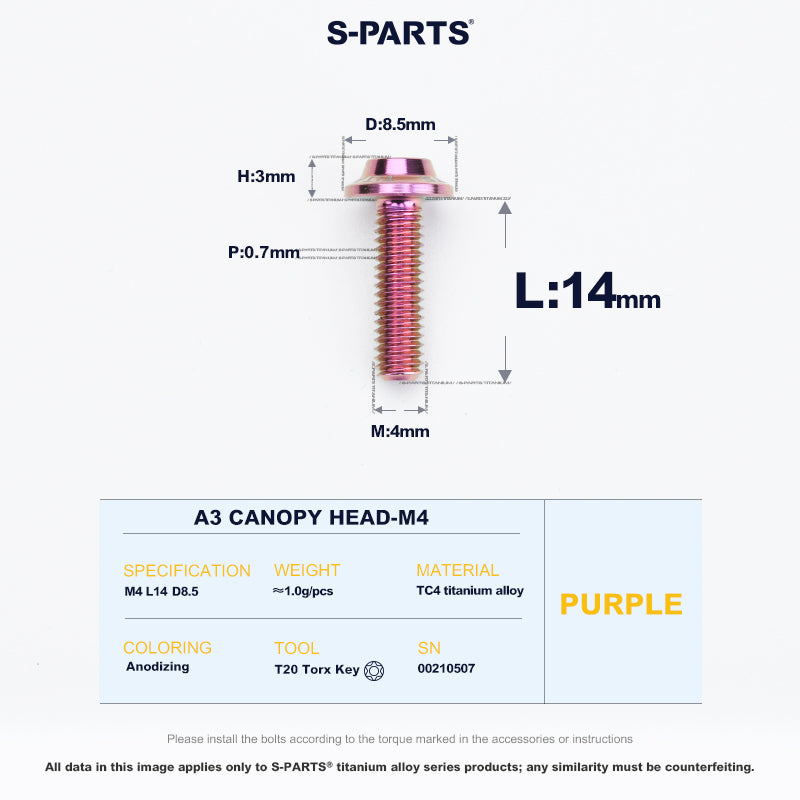 A3 Canopy Head M4 D8.5