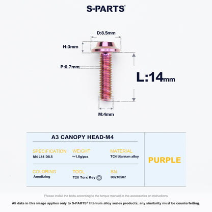 A3 Canopy Head M4 D8.5