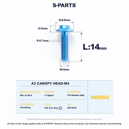 A3 Canopy Head M4 D8.5