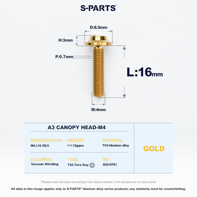 A3 Canopy Head M4 D8.5