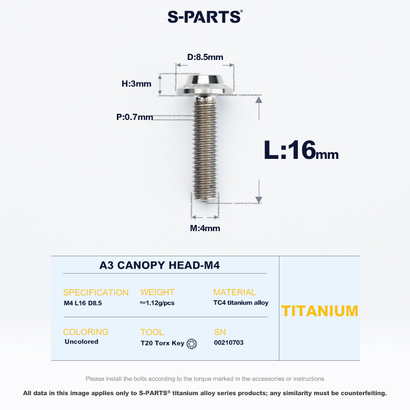 A3 Canopy Head M4 D8.5