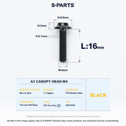 A3 Canopy Head M4 D8.5