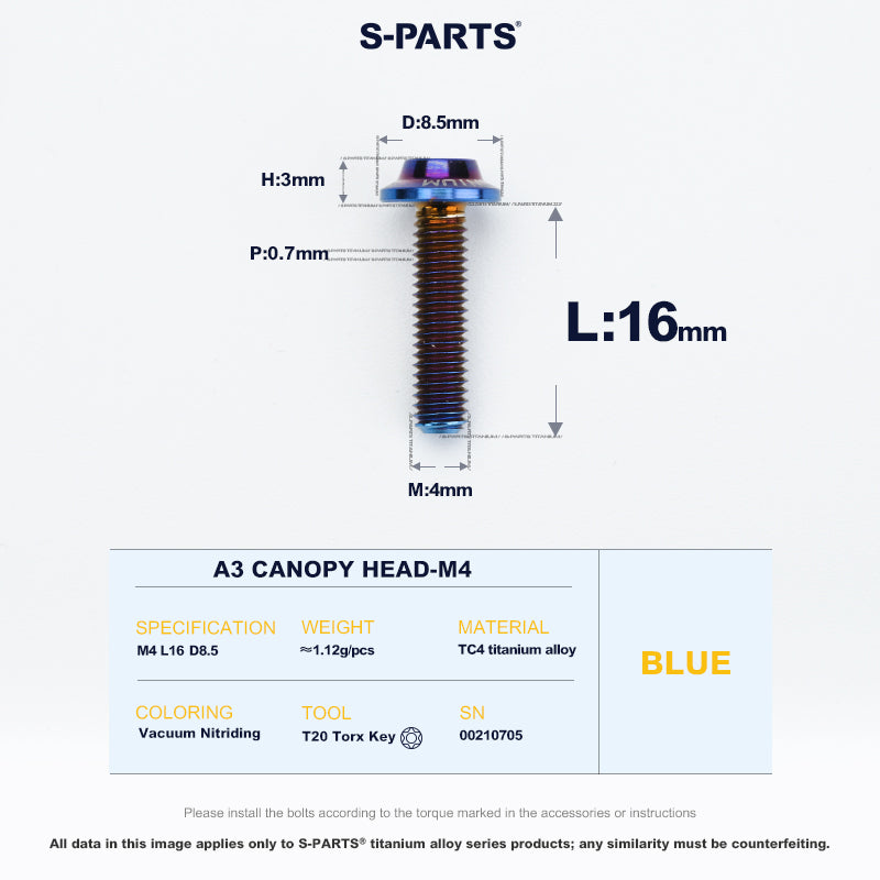 A3 Canopy Head M4 D8.5