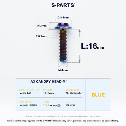 A3 Canopy Head M4 D8.5
