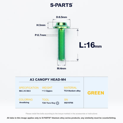 A3 Canopy Head M4 D8.5