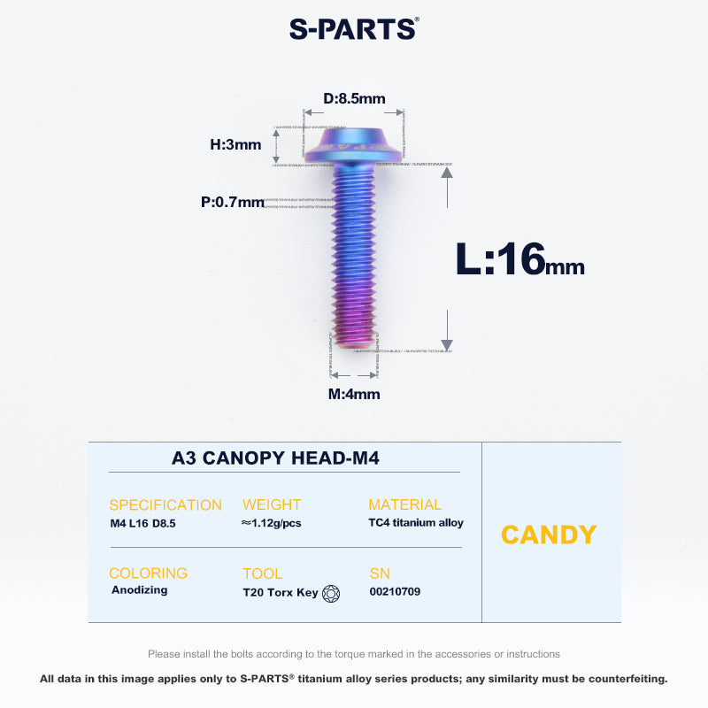 A3 Canopy Head M4 D8.5
