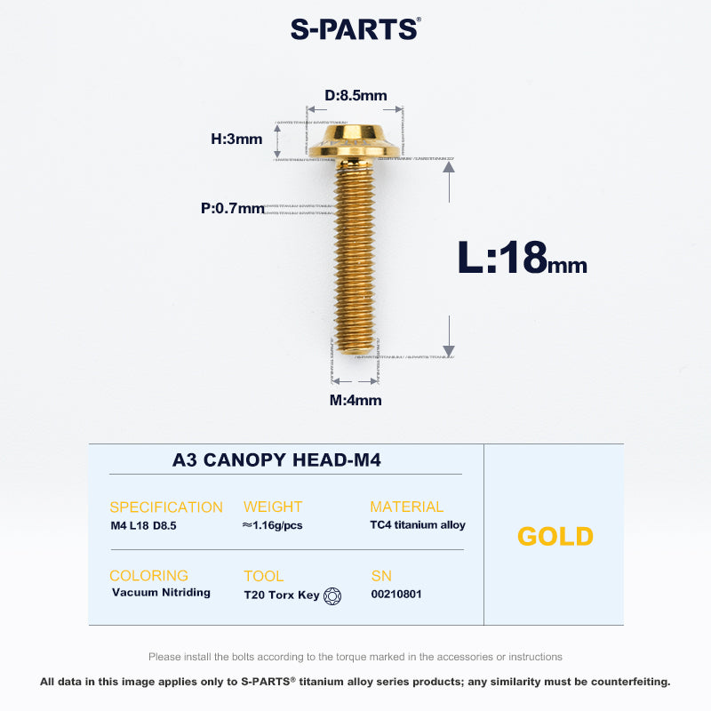 A3 Canopy Head M4 D8.5