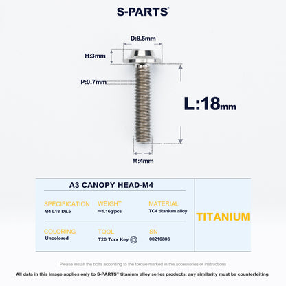 A3 Canopy Head M4 D8.5