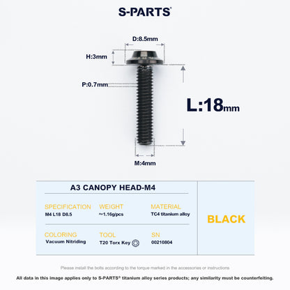 A3 Canopy Head M4 D8.5